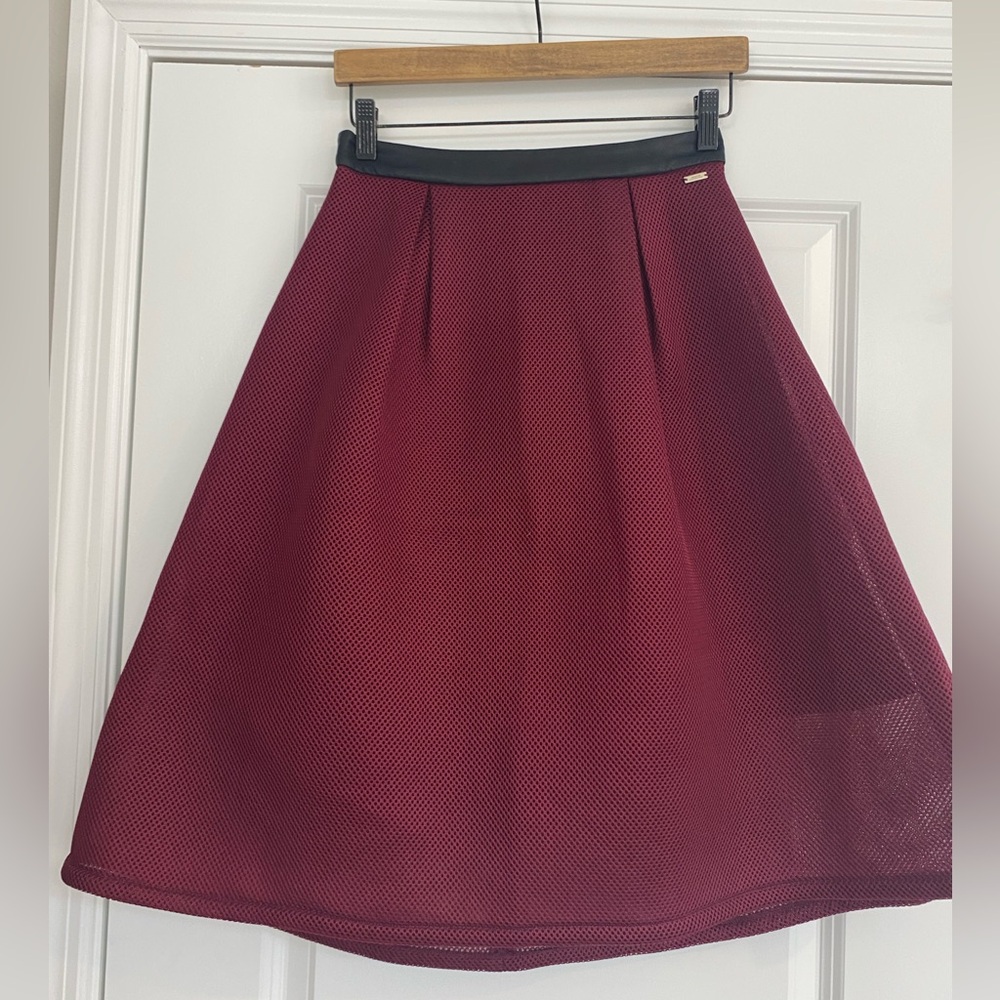 A/X Armani exchange Elegant Maroon  A line skirt .